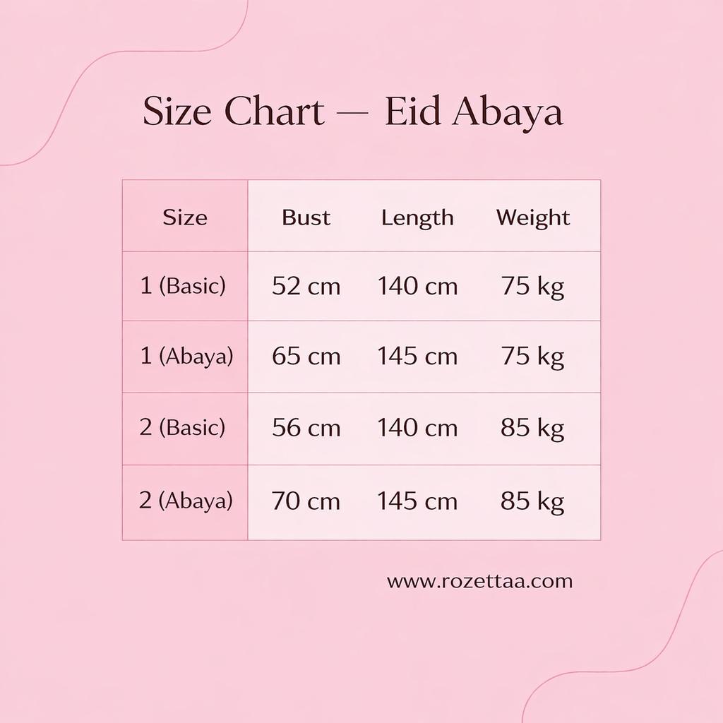 Eid Abaya Set