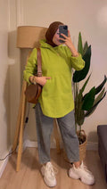 Melton Oversize Hoodie