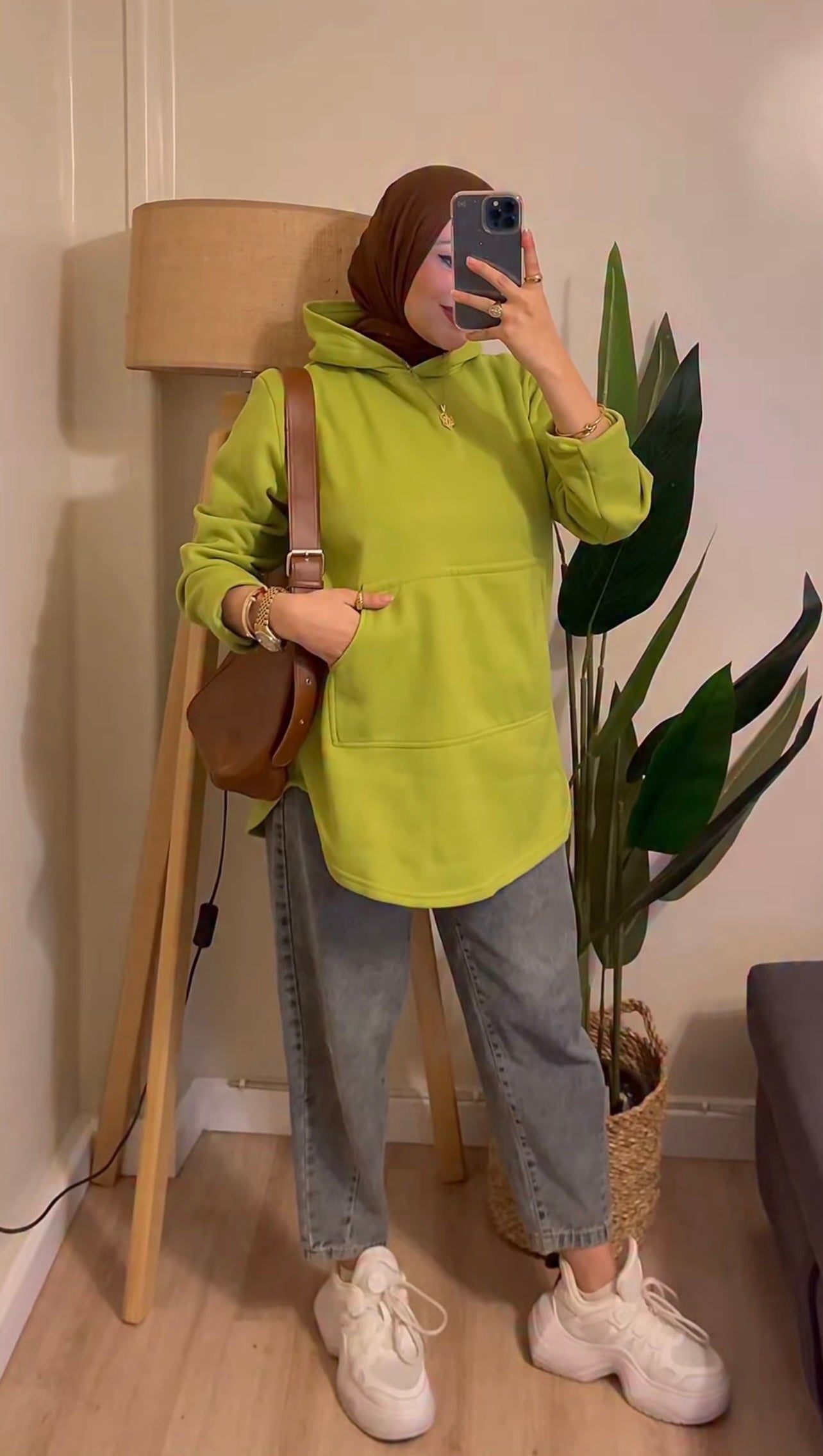 Melton Oversize Hoodie