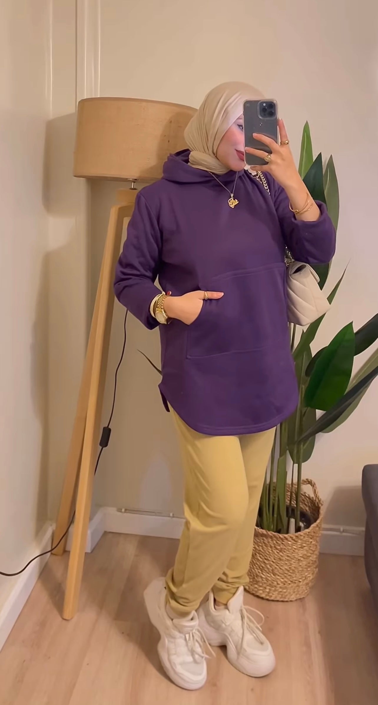 Melton Oversize Hoodie