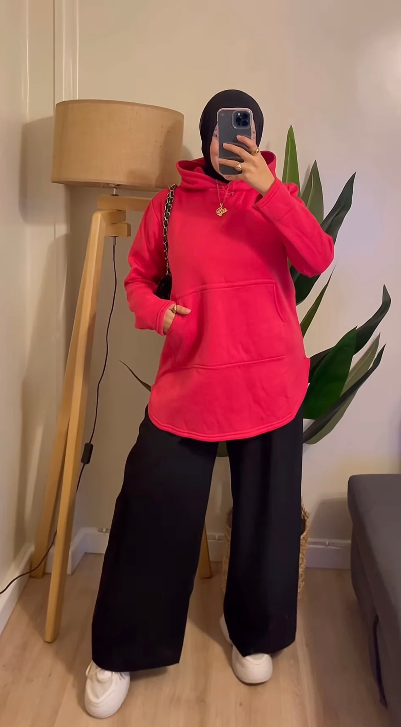 Melton Oversize Hoodie